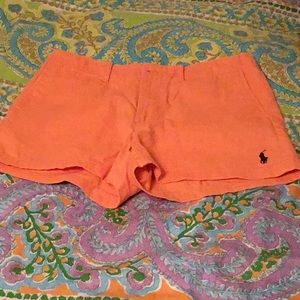 Orange Ralph Lauren Shorts